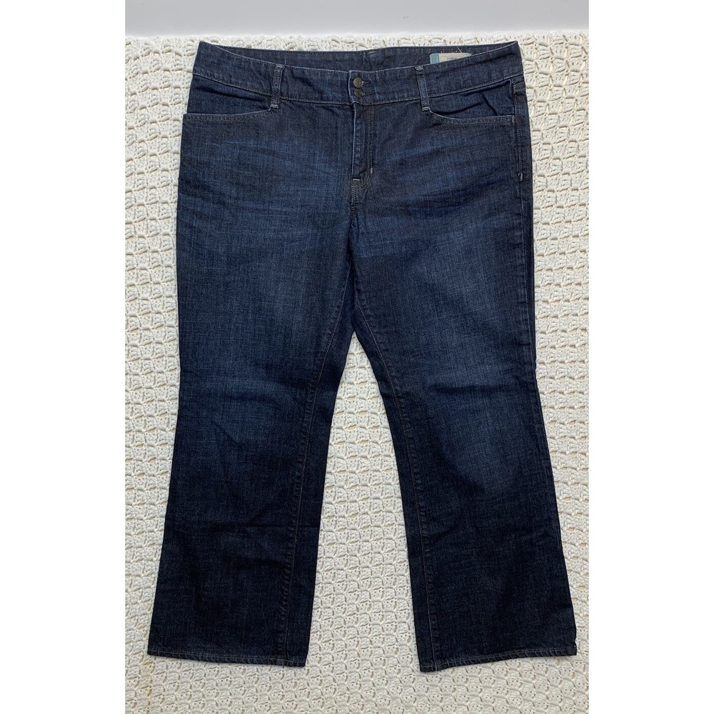 Gap Jeans Womens‎ Sz 16R Atlantic Blue Denim Curvy Bootcut Stretch Waist'39 L30
